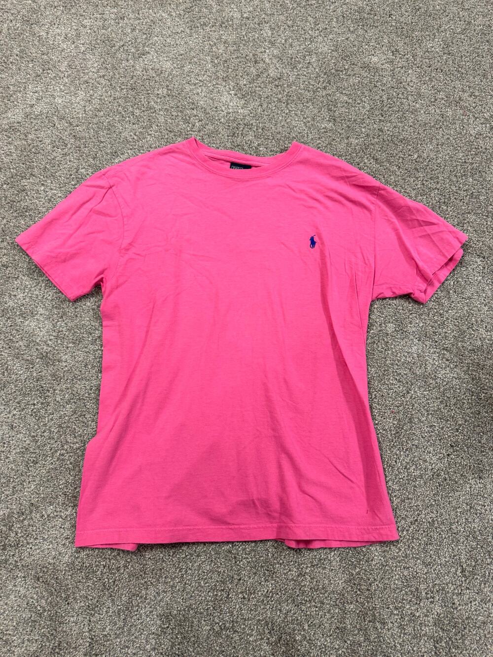 Polo by Ralph Lauren Men's Pink Crew Neck T-Shirt